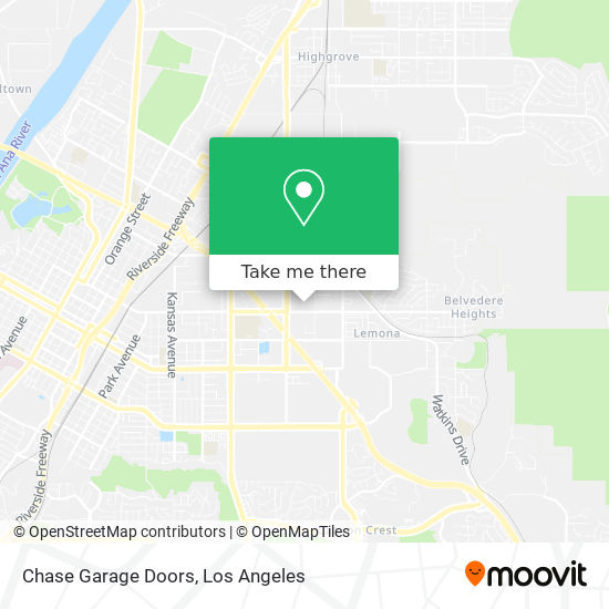 Chase Garage Doors map