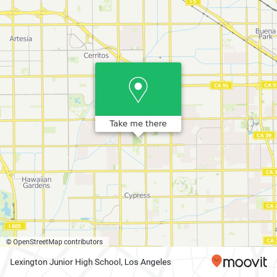 Lexington Junior High School map