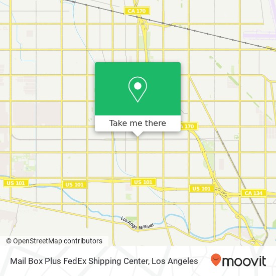 Mapa de Mail Box Plus FedEx Shipping Center