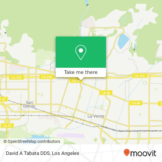 David A Tabata DDS map