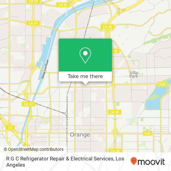 Mapa de R G C Refrigerator Repair & Electrical Services