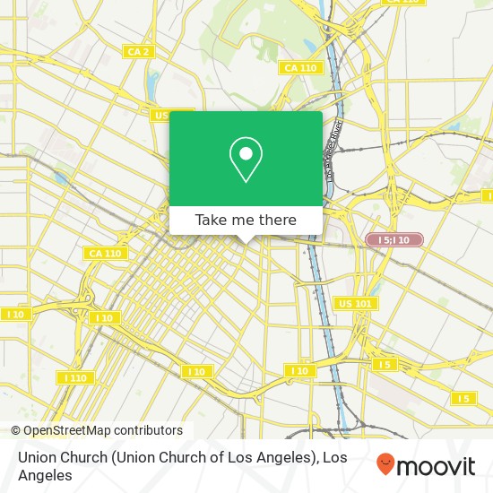 Mapa de Union Church (Union Church of Los Angeles)