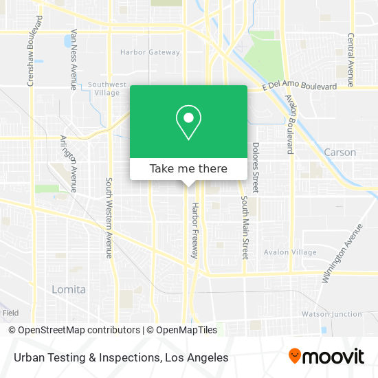 Mapa de Urban Testing & Inspections