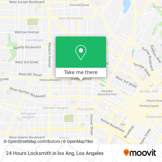 24 Hours Locksmith in los Ang map