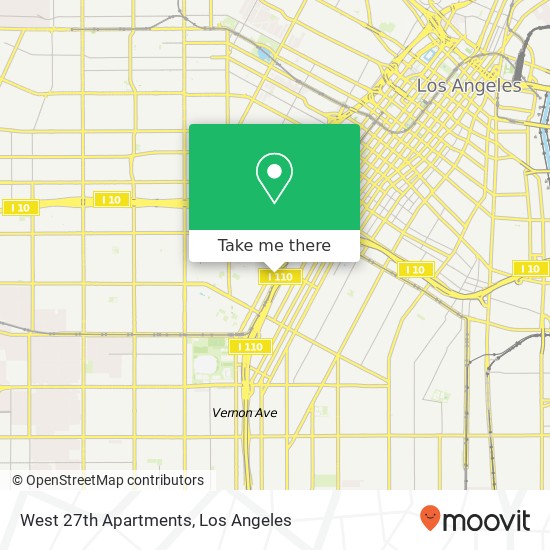 West 27th Apartments map