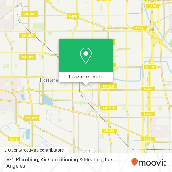 Mapa de A-1 Plumbing, Air Conditioning & Heating