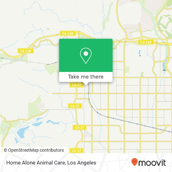 Home Alone Animal Care map