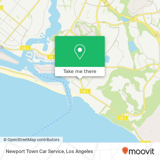 Mapa de Newport Town Car Service