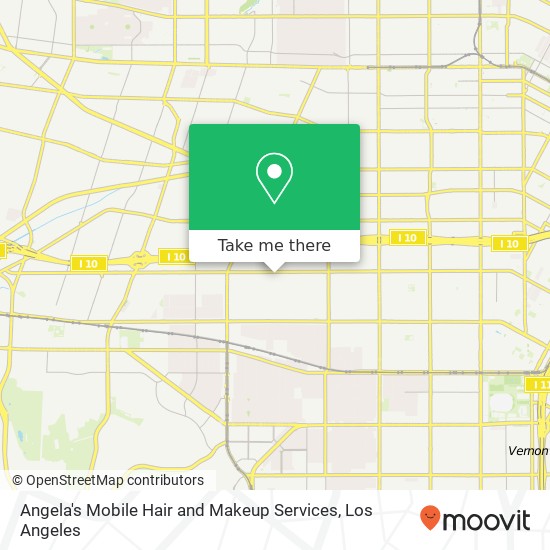 Angela's Mobile Hair and Makeup Services map