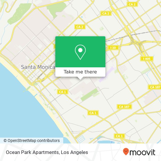 Mapa de Ocean Park Apartments