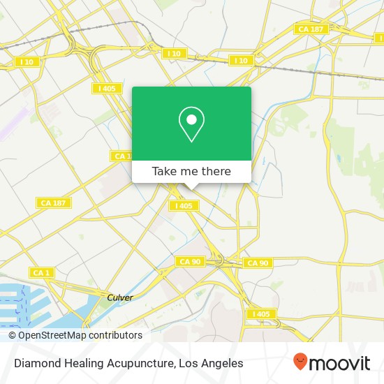 Diamond Healing Acupuncture map