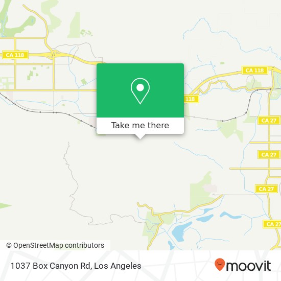 1037 Box Canyon Rd map