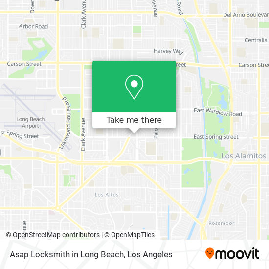 Asap Locksmith in Long Beach map