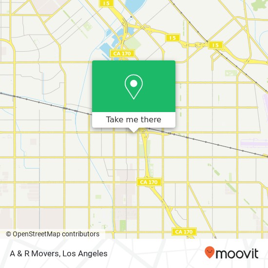 A & R Movers map