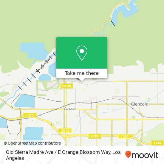 Old Sierra Madre Ave / E Orange Blossom Way map