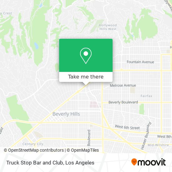 Truck Stop Bar and Club map
