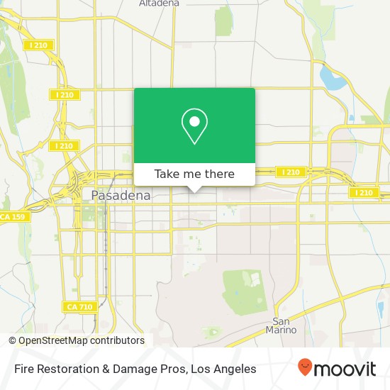 Fire Restoration & Damage Pros map
