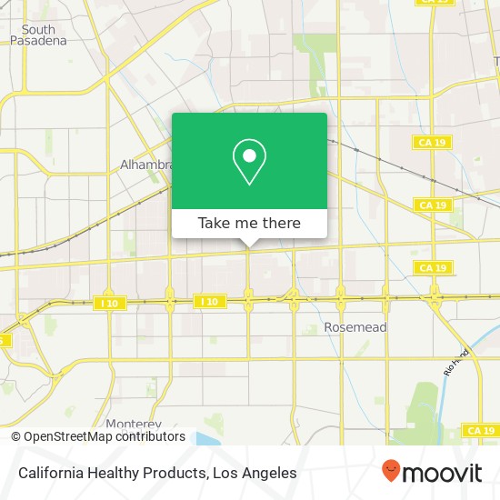 Mapa de California Healthy Products