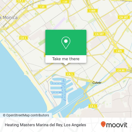Heating Masters Marina del Rey map