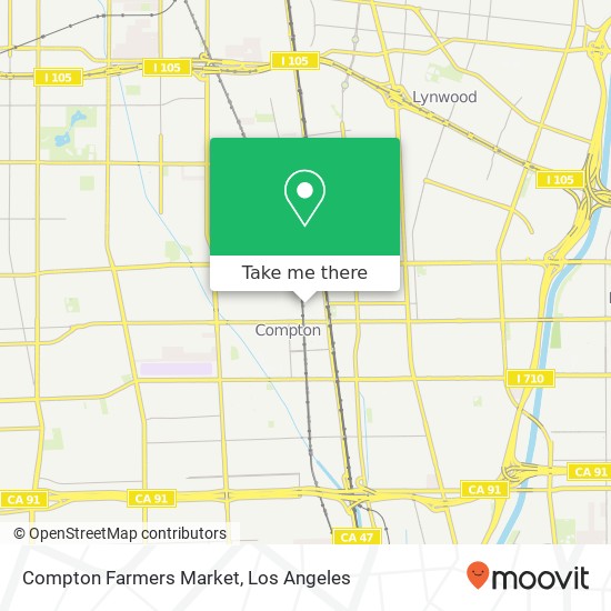 Mapa de Compton Farmers Market