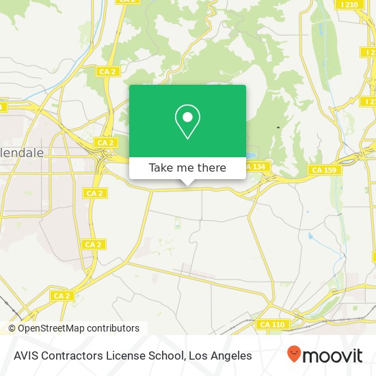 Mapa de AVIS Contractors License School