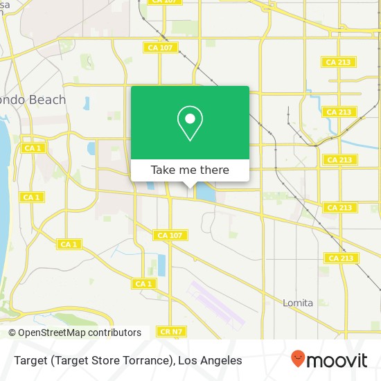 Target (Target Store Torrance) map