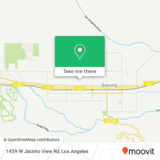 1459 W Jacinto View Rd map