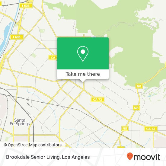 Mapa de Brookdale Senior Living