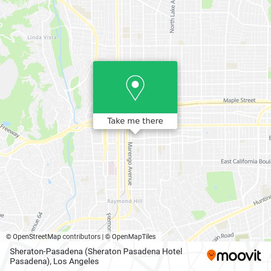 Sheraton-Pasadena (Sheraton Pasadena Hotel Pasadena) map