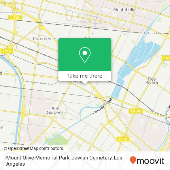 Mapa de Mount Olive Memorial Park, Jewish Cemetary