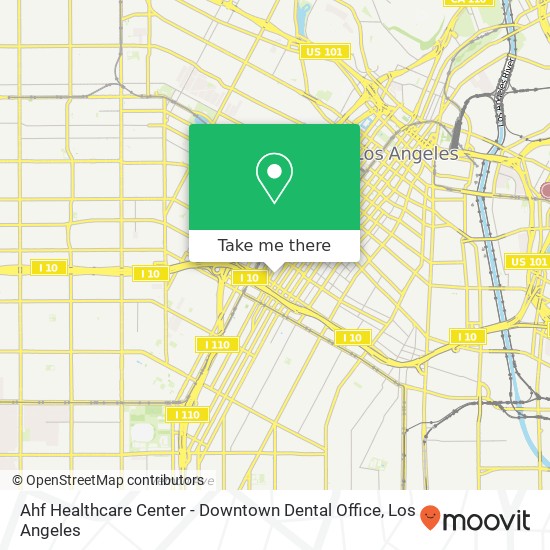 Ahf Healthcare Center - Downtown Dental Office map