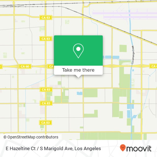 Mapa de E Hazeltine Ct / S Marigold Ave