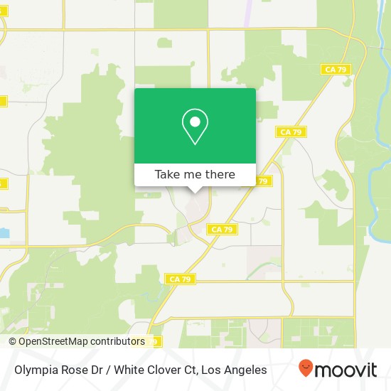 Olympia Rose Dr / White Clover Ct map