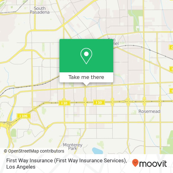 First Way Insurance map
