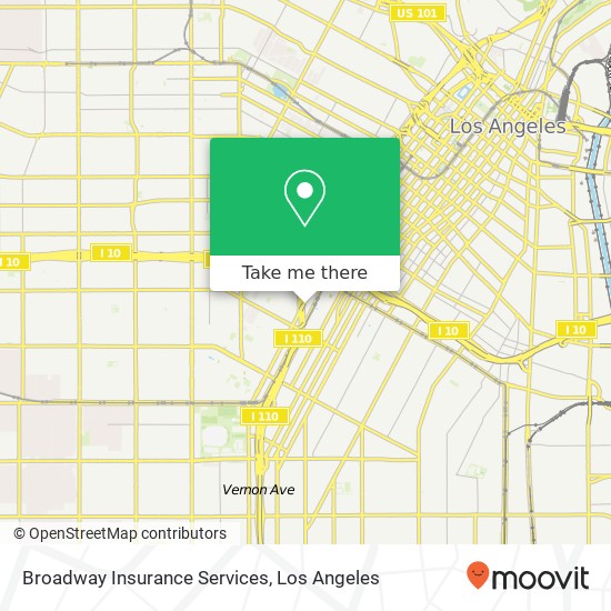 Mapa de Broadway Insurance Services