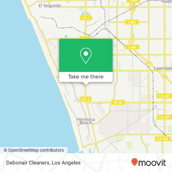 Debonair Cleaners map