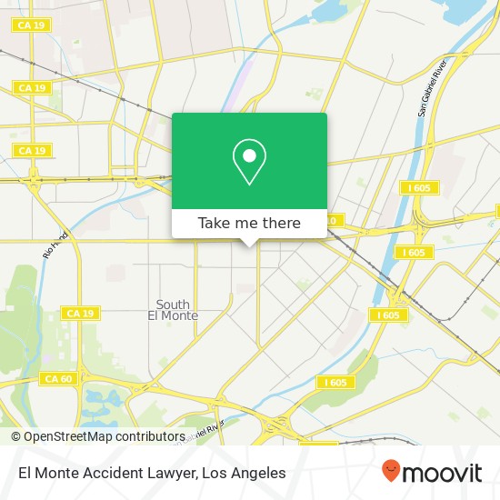 El Monte Accident Lawyer map