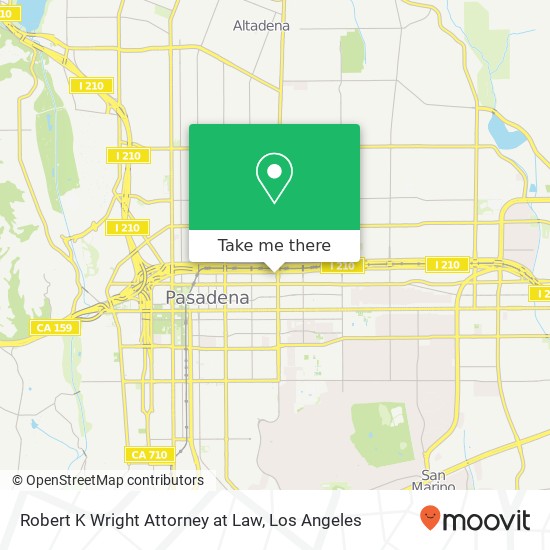 Robert K Wright Attorney at Law map