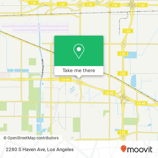 Mapa de 2280 S Haven Ave