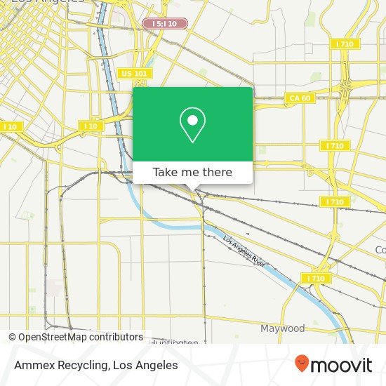 Mapa de Ammex Recycling