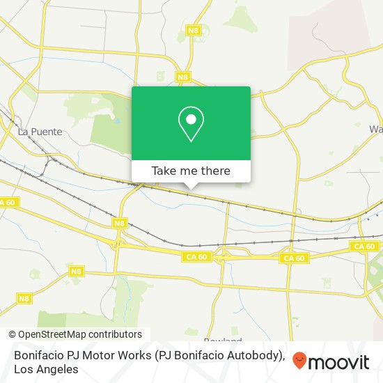 Bonifacio PJ Motor Works (PJ Bonifacio Autobody) map