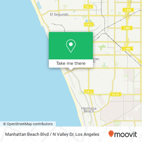 Mapa de Manhattan Beach Blvd / N Valley Dr