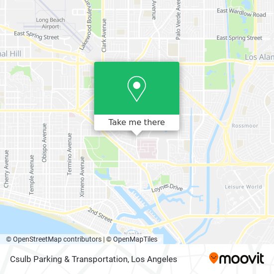 Csulb Parking & Transportation map