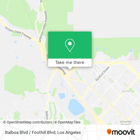 Mapa de Balboa Blvd / Foothill Blvd