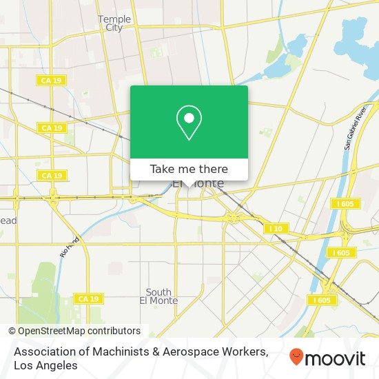 Mapa de Association of Machinists & Aerospace Workers