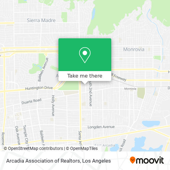 Mapa de Arcadia Association of Realtors