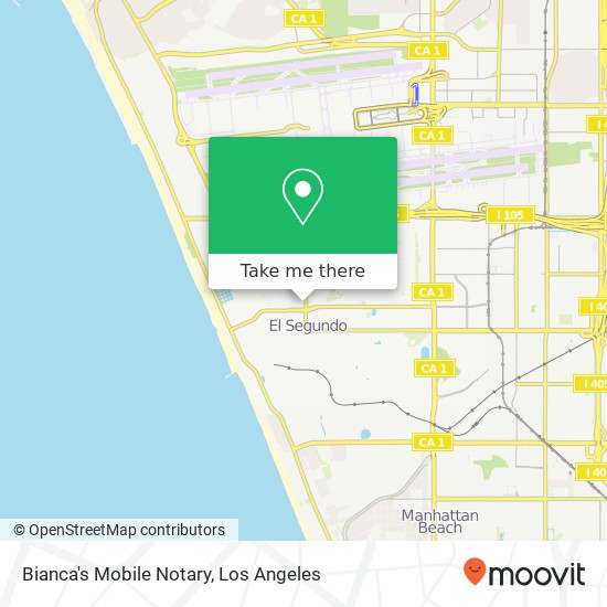 Mapa de Bianca's Mobile Notary