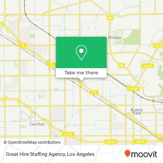 Mapa de Great Hire Staffing Agency