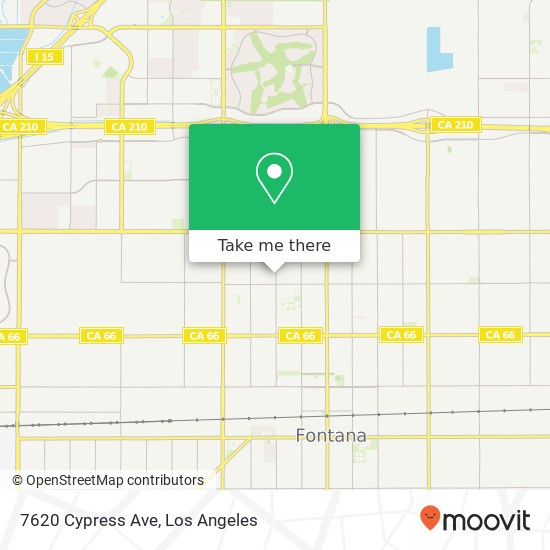 Mapa de 7620 Cypress Ave