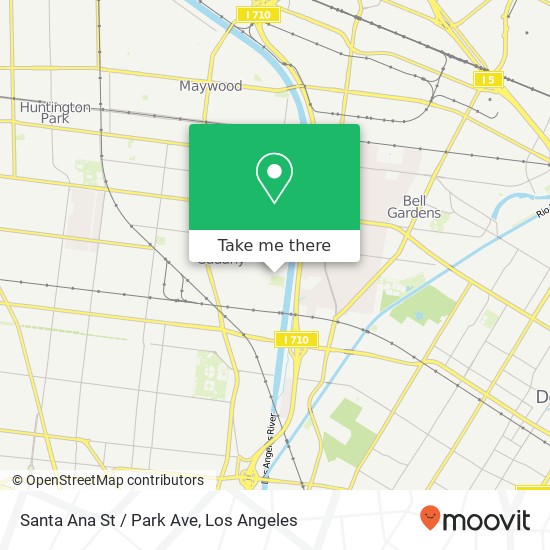 Mapa de Santa Ana St / Park Ave